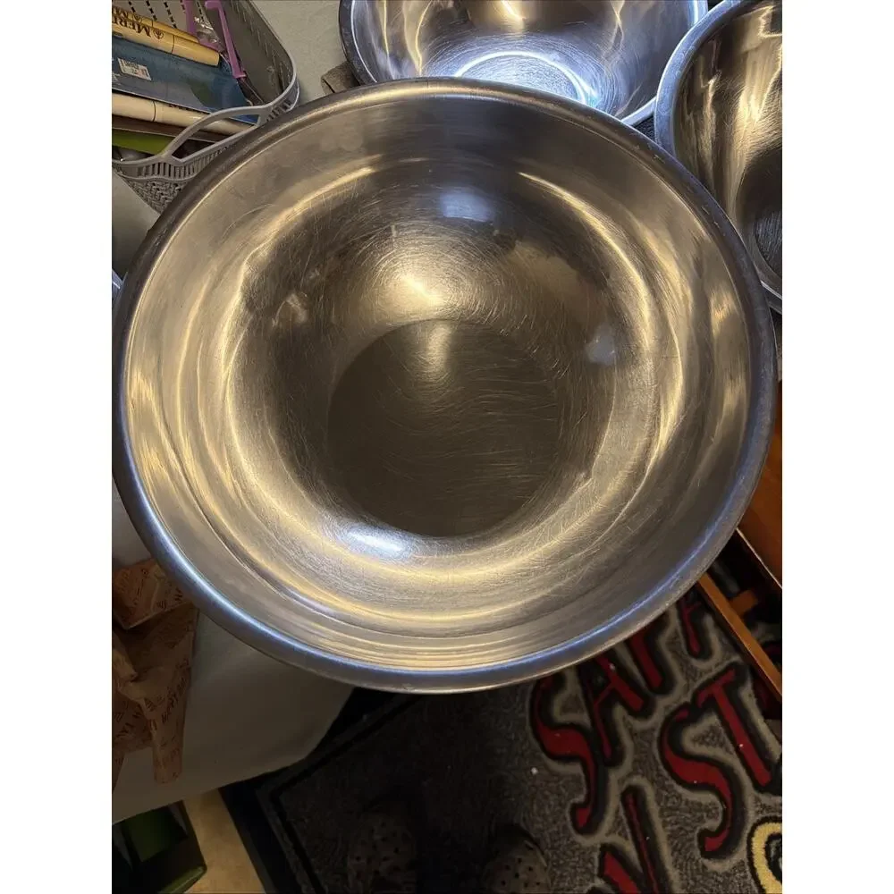 Mixing Bowls Set of 6, Stainless Steel Nesting Mixing Salad Bowl